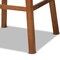Baxton Studio Gradisca Modern Tan Faux Leather and Walnut Brown Finished Wood 2-PC Swivel Bar Stool Set 184-11402-Zoro - alternate 5